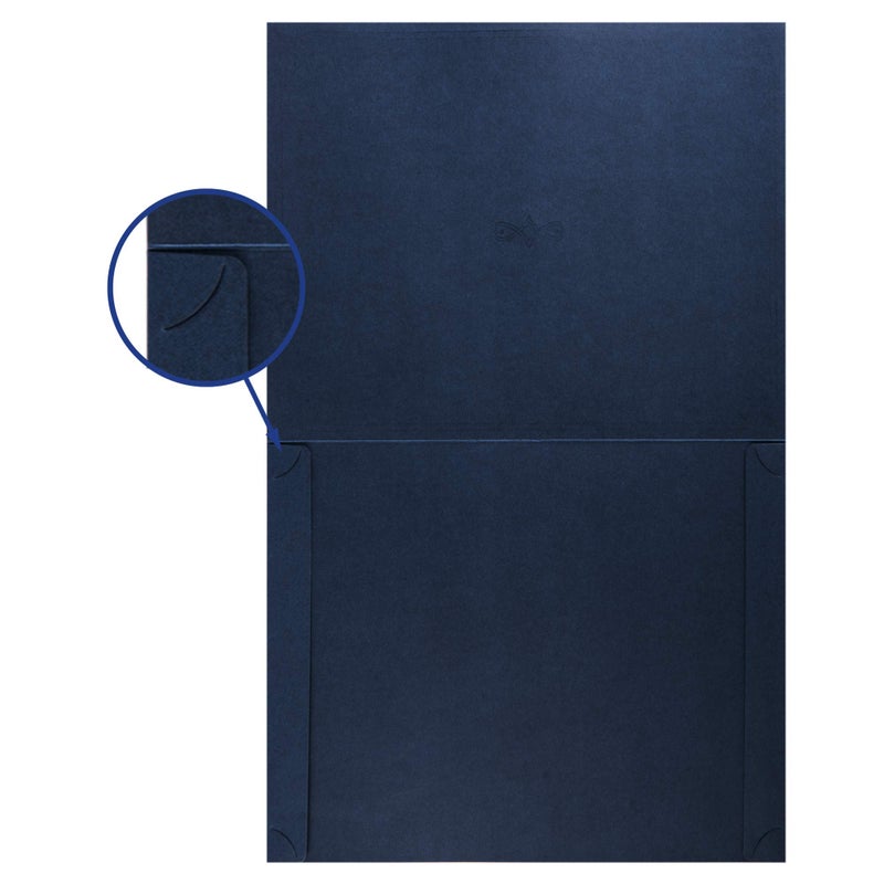 MATICAN Certificate Holders, 25-Pack Certificate Covers for Letter Size 8.5 x 11 Inch Paper, Certificate Folders, Navy, 9 x 11.5 Inches - Image 5
